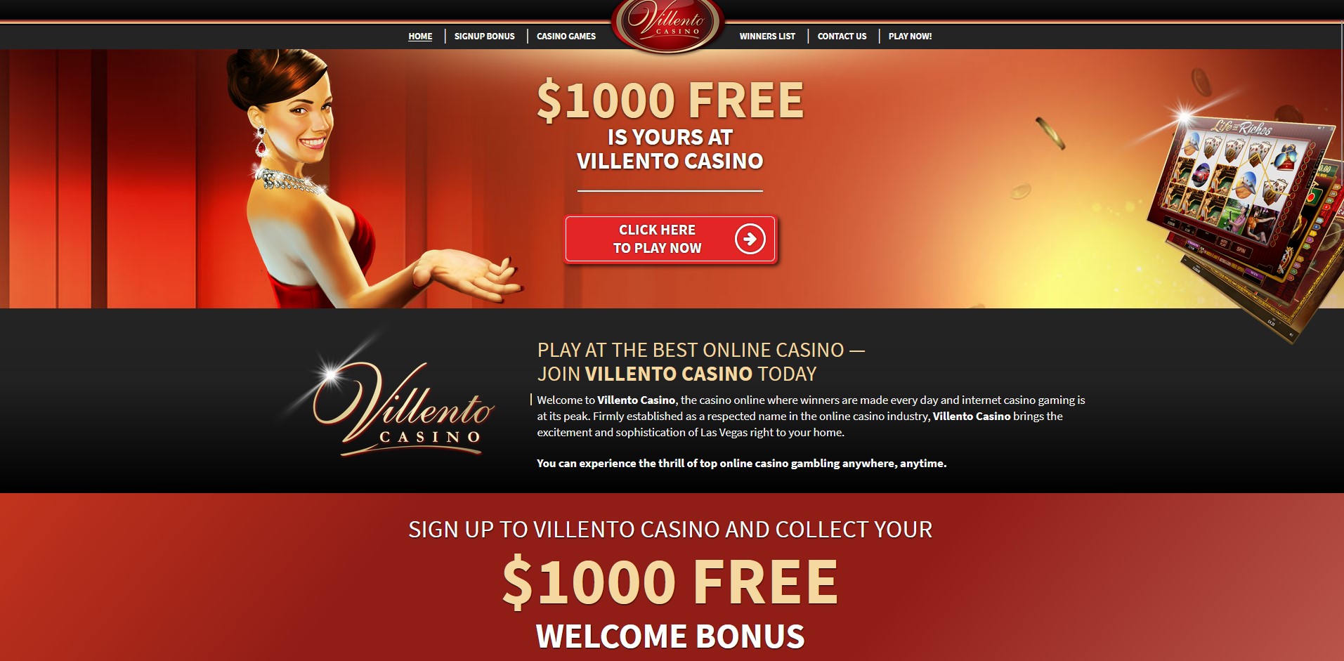 Villento online casino Canada